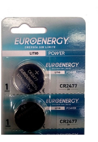 10 X Cr2477 Pilas Euroenergy 3v Litio P/ Luces Alarmas