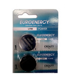 10 X Cr2477 Pilas Euroenergy 3v Litio P/ Luces Alarmas