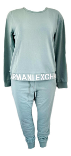 Pans Completo Armani Exchange Verde Agua, 100% Original 