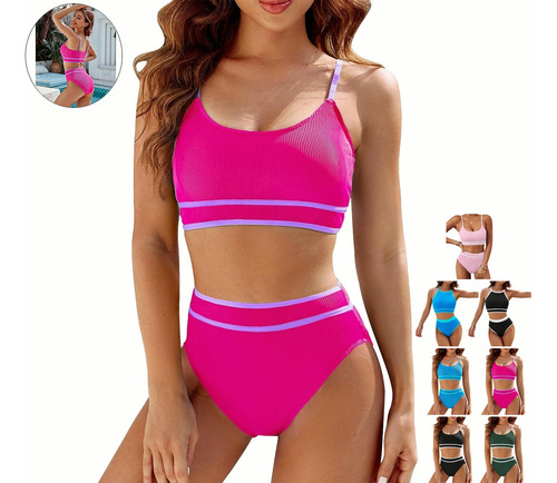 Traje De Baño Tankini, Conjunto De Traje De Baño Para Mujer 