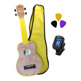 Ukulele Acústico Winner 21 Abs Soprano Amarelo C/ Afinador