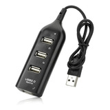 Regua Cabo Hub Usb 2.0 De 4 Portas Rápidas Extensão Usb Pc