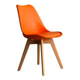 Silla Eames Tulip, Patas De Madera Set X 2