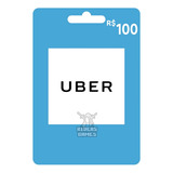 Cartão Pré-pago Presente Uber R$ 100 Digital