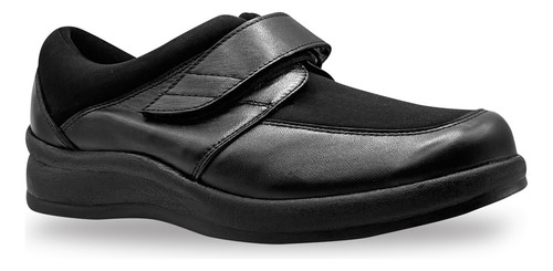 Zapato Piel Mujer Negro Confort  Licra Suela Antiderrapante