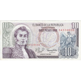 Colombia 10 Pesos Oro 7 Agosto 1980