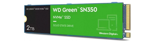 Disco Sólido Interno Western Digital Wd Green Sn350 Wds200t3g0c 2tb Verde Original E Lacrado