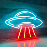 Letrero Neon Ovni Ufo Ultra Brillante Acrilico Grueso 6mm.