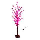 Árbol 100 Flores Led Sakura Petalos Deco 1,4 Mts Alto Lampar