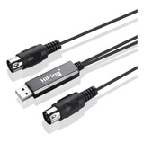 Hifing Usb In-out Cable Midi Uno En Una Interfaz