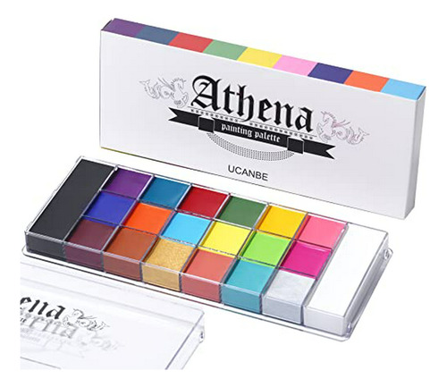 Athena Face Body Paint Oil Palette, Flash Profesional, No Tó