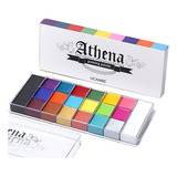 Athena Face Body Paint Oil Palette, Flash Profesional, No Tó