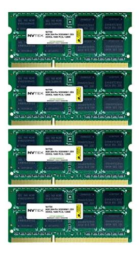 Nvtek 32gb (4x8gb) Ddr3-1600 Pc3-12800 Sodimm Memoria Ram