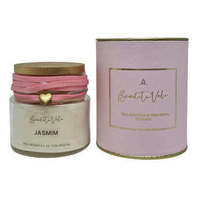 Vela Aromática Vegetal Jasmim 140 G Full - Bendita Vela