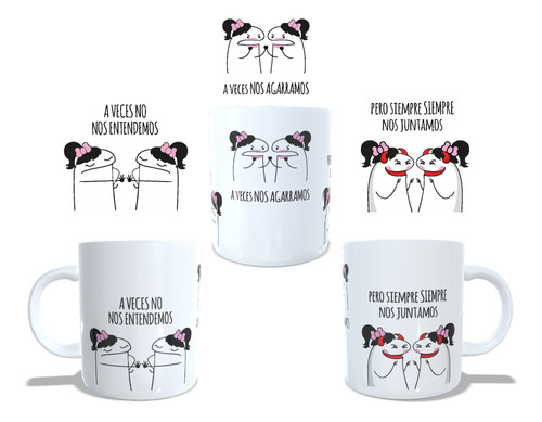 Vaso Divertido Mejores Amigas Mug Regalo Colección Amistad 