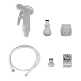 Kit De Ducha Bidet Italiano Con Aireador Canilla Siroflex Acabado Pulido Color Balanco