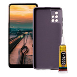 Frontal Touch Compatível Galaxy A71 Biometria + Cola + Case