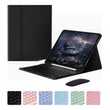 Capa Tablet+teclado+mouse Para iPad 10.2'' 9ª 8ª 7ª Geração