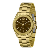 Relógio Lince Feminino Dourado 40mm Analógico