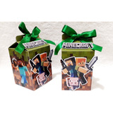 Cajitas Milk De Minecraft 3d ×10souvenirs 