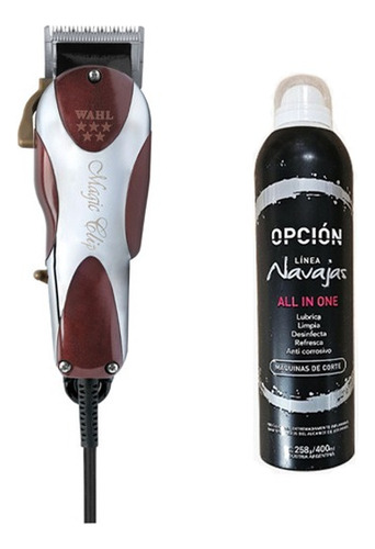 Kit Maquina Corta Pelo Wahl Magic Clip + Spray Lubricante