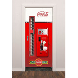 Adesivo Parede Porta Maquina Coca Cola Retro