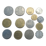 Israel Lote X 14 Monedas Todas Distintas!!!! Usadas