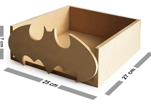 Caja De Madera Decorativa Batman Para Regalo Sorpresa