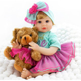  Bebe Reborn Muñeca Real 50 Cm Con Accesorios 