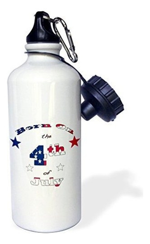 3drose - Botella De Agua Con Bandera Del Estado De Wisc