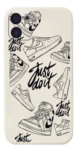 Funda Para iPhone 13 12 11 14 15 Pro Max Case Nik Sneakers