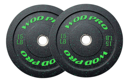 Discos Para Crossfit 15 Lbs 2 Pzas Caucho Pesas Barras Gym