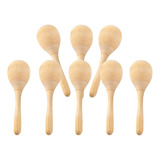 8x Maracas De Madera, Sonajeros De Percusión Manual, M