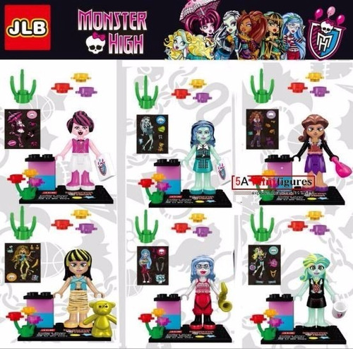 Set Lego Monster High 6 Figuras Con Sus Accesorios