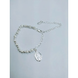 Pulsera Virgen De Guadalupe Para Niña Niño Adulto Plata 925