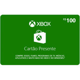 Microsoft Gift Card Cartão Xbox R$100 Reais - Envio Imediato