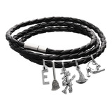 Pulsera Bruja Brujería Brazalete Dije Sombrero Escoba Letra