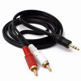 Cabo Auxiliar P2 Macho X Rca Macho Audio 1,5m Som