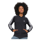 Jaqueta adidas 3 Listras Essentials Feminina - Preto