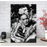 Cuadro 60x90cm Frida Kahlo Foto Antigua M2 Vintage B & W