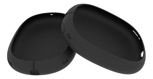 Almohadillas De Silicona Cubierta Piel Auricular Negro