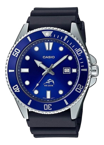 Reloj De Pulsera Casio Classic Mdv-106b-2av Blue Marlin 200m