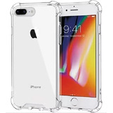 Funda Para iPhone 8 Plus Transparente Fina + Vidrio Templado