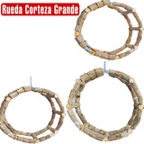 Rueda Natural Grande Con Corteza Pepe´s Toys Juguetes Loros