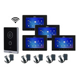 Kit 4 Videoportero Dahua Monitor Ip Touch De 7 Pulgadas Wifi