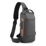 Hombre Anti-robo Cerradura De Combinación Crossbody Bag