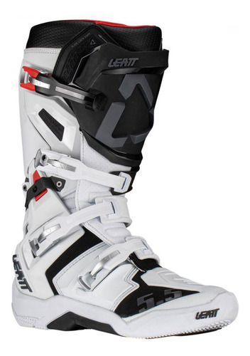 Bota Motocross Trilha Leatt 5.5 Flexlock Branco Lançamento