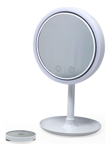 Espelho Com Ventilador + Ampliador C/ Luz De Led