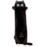 Peluche Almohada Gatito Largo Gato Kawai 63cm