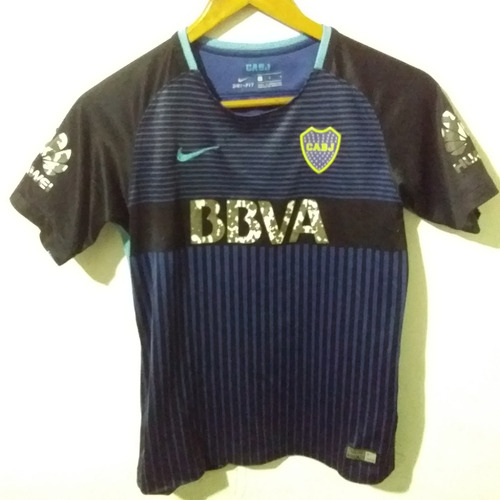 Camiseta De Boca Suplente 2018 Azul Nike Talle Niño/dama